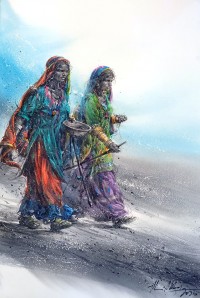 Ali Abbas, 15 x 22 inch, Watercolor on Paper, Figurative Painting, AC-AAB-325